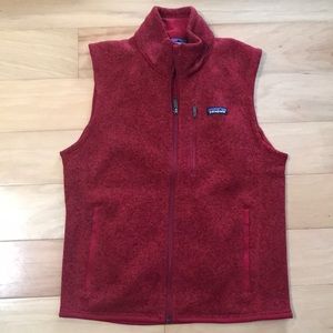 Patagonia Better Sweater Vest . In like new condition. Color red